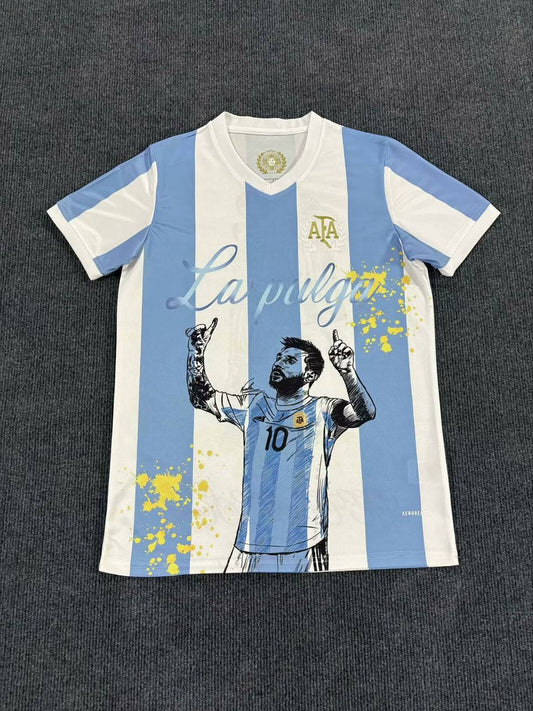 Lionel Messi GOAT Argentina Champion Special Jersey