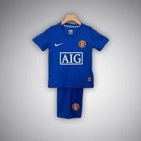 08/09 Manchester United Auswärts-Kinder-Trikotsatz