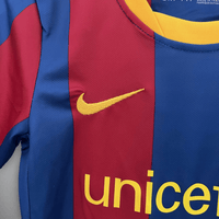 10/11 FC Barcelona Heimtrikot für Kinder