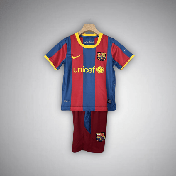 10/11 FC Barcelona Heimtrikot für Kinder