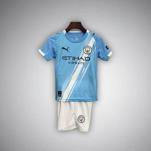 25/26 Manchester City Heim-Trikot-Set für Kinder