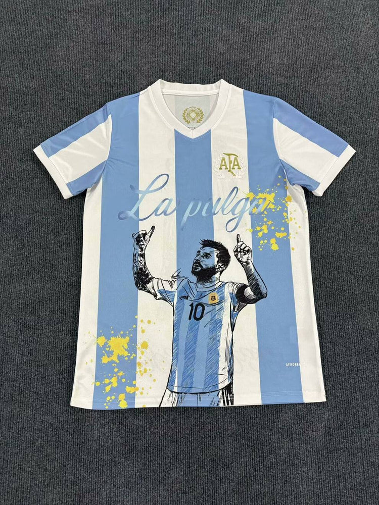Lionel Messi GOAT Argentinien Champion Sondertrikot
