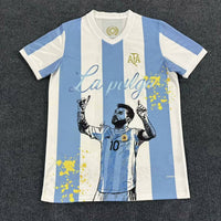 Lionel Messi GOAT Argentinien Champion Sondertrikot
