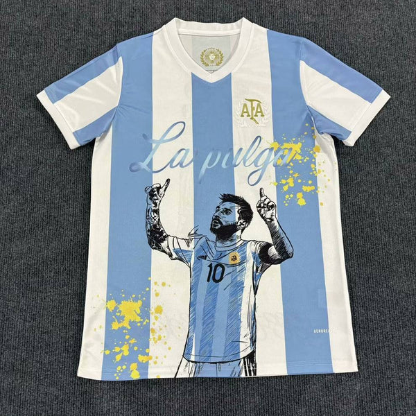 Lionel Messi GOAT Argentinien Champion Sondertrikot