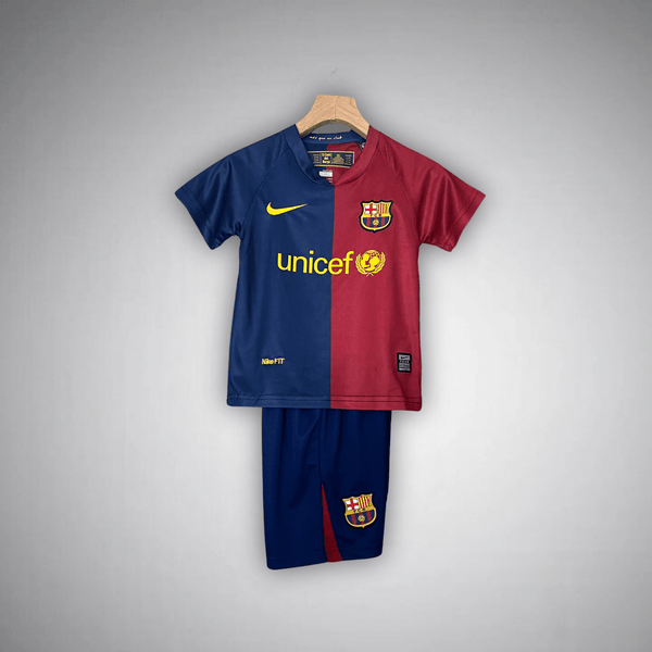 2009 FC Barcelona UCL Final Trikot-Set für Kinder