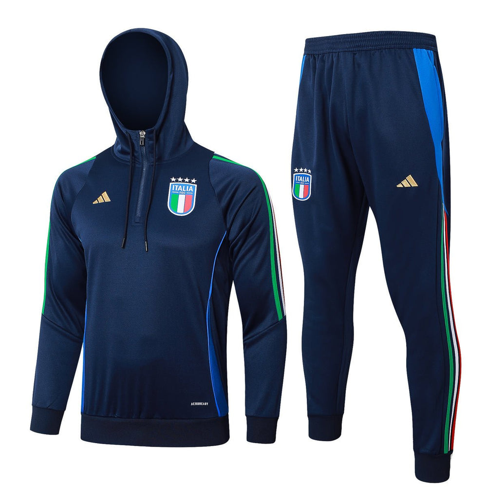 2024 Italien Dunkelblau Premium Trainingsanzug
