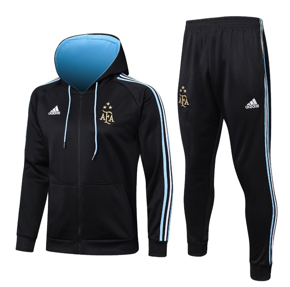 Argentinien Schwarz-Blau Premium Trainingsanzug