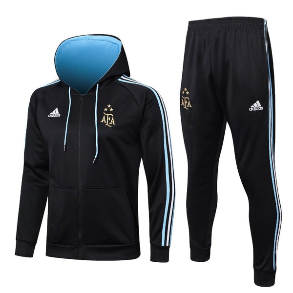 Argentinien Schwarz-Blau Premium Trainingsanzug