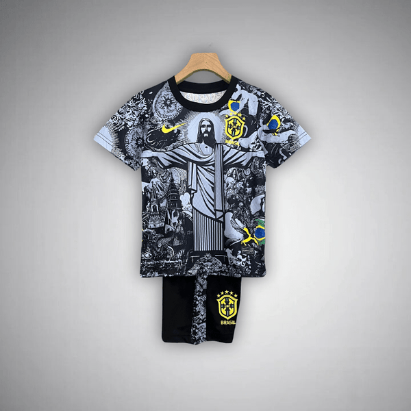 Brasilien „Jesus“ Premium Kinder Trikot-Set