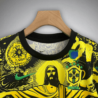Brasilien „Jesus“ Premium Kinder-Trikot Gelb