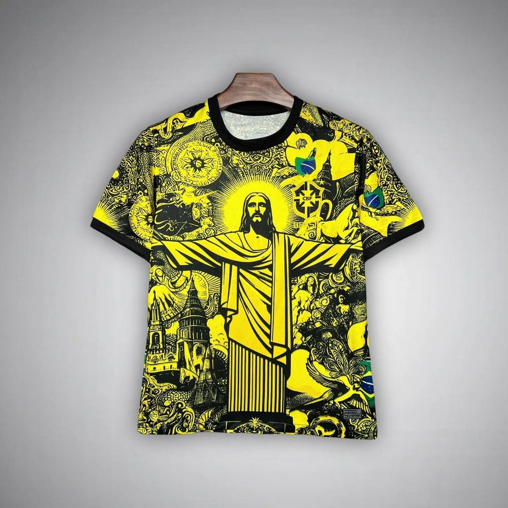 24/25 Brasilien „Jesus“ Premium Gelbes Trikot