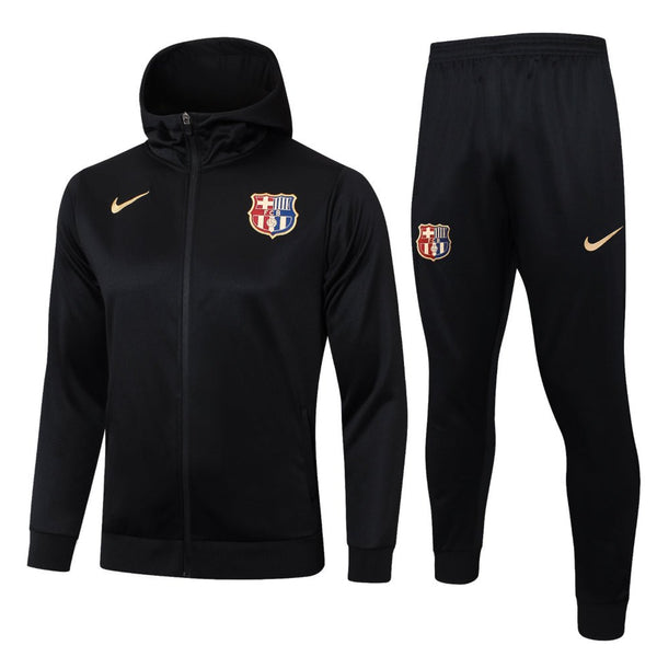 FC Barcelona Schwarzer Premium-Trainingsanzug