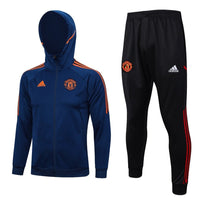 Manchester United Dunkelblauer Premium-Trainingsanzug