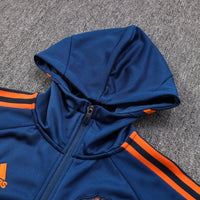 Manchester United Dunkelblauer Premium-Trainingsanzug