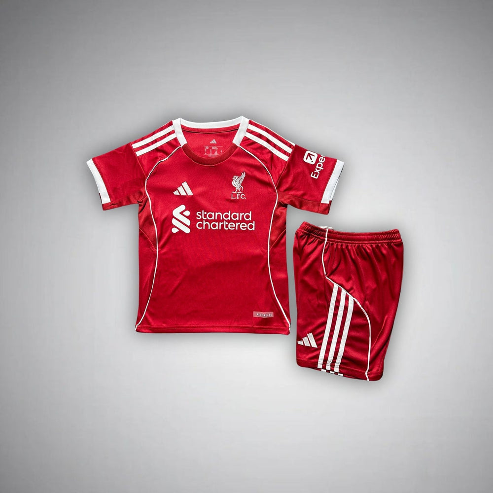 25/26 Liverpool Heim-Trikot-Set für Kinder