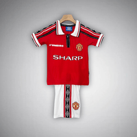 98/99 Manchester United Heim-Trikot-Set für Kinder