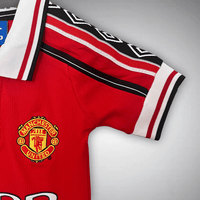 98/99 Manchester United Heim-Trikot-Set für Kinder