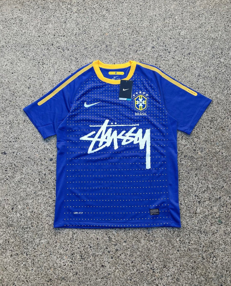 Stüssy x Brasilien Blaues Sondertrikot
