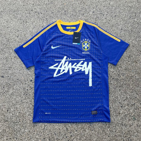 Stüssy x Brasilien Blaues Sondertrikot