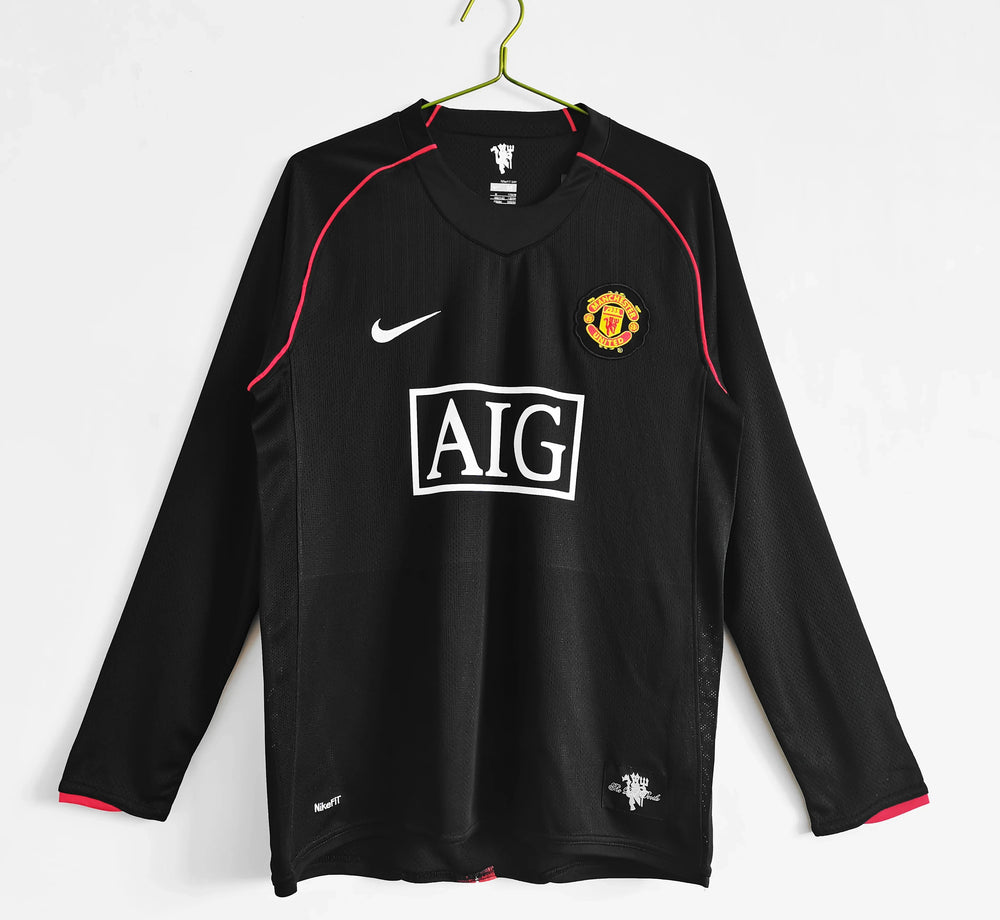07/08 Manchester United Sonderedition Schwarzes Fußballtrikot