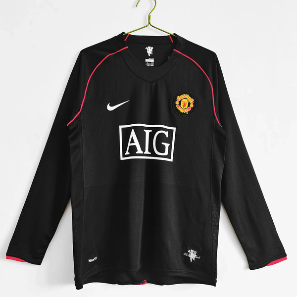 07/08 Manchester United Sonderedition Schwarzes Fußballtrikot