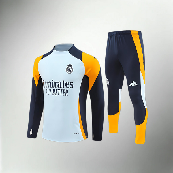 Real Madrid Trainingsanzug in Türkis, Dunkelblau und Orange