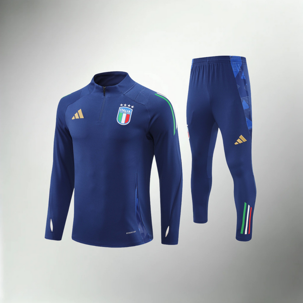 Italienischer dunkelblauer Trainingsanzug