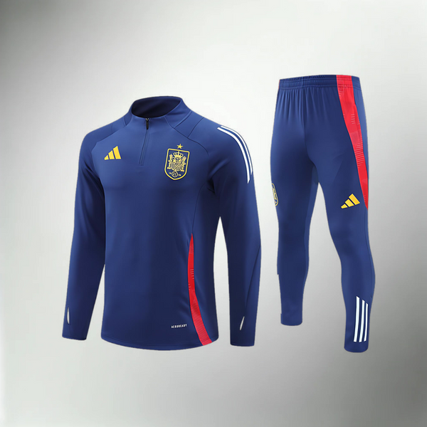 Spanien Trainingsanzug blau und rot