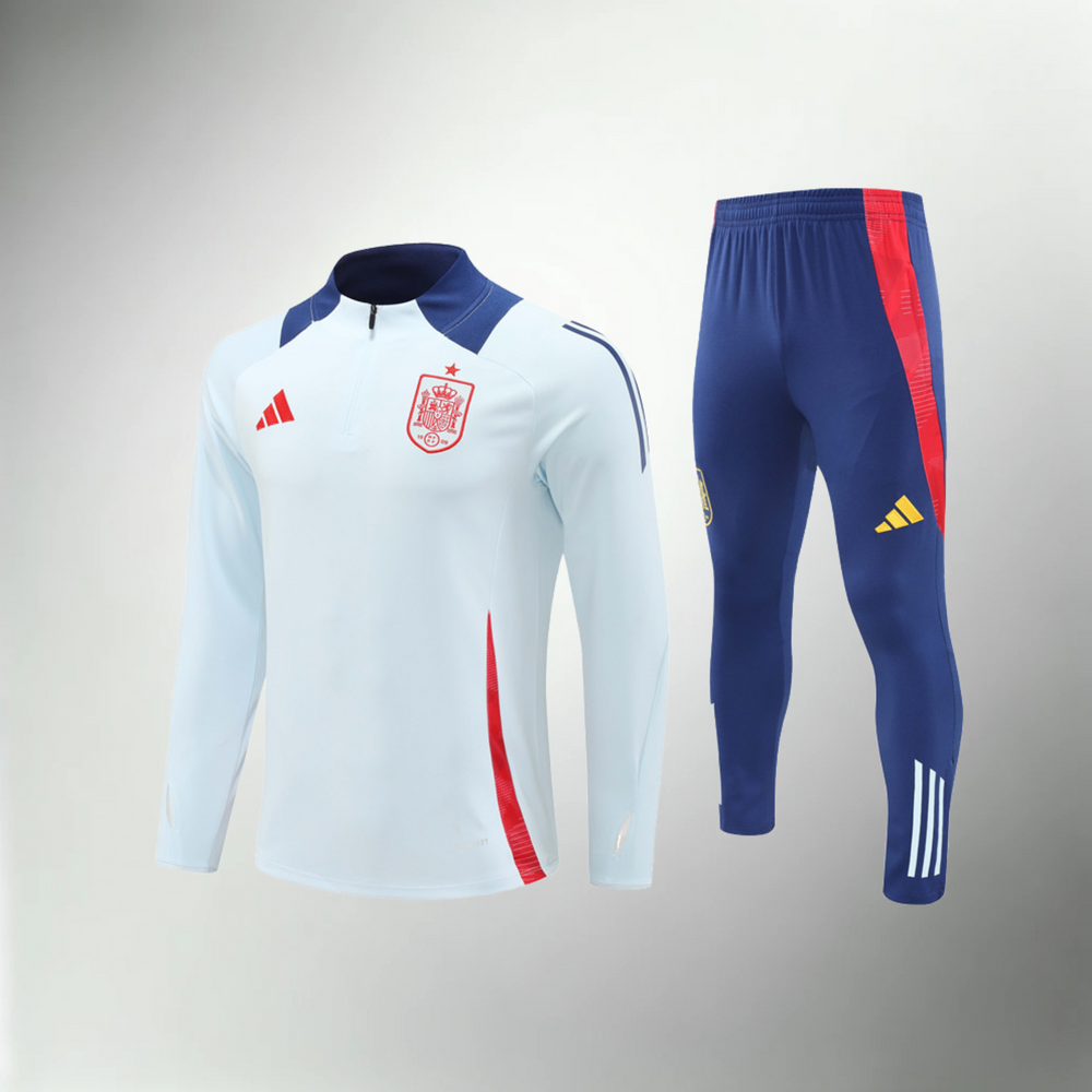 Spanien Weiß, Blau und Rot Trainingsanzug