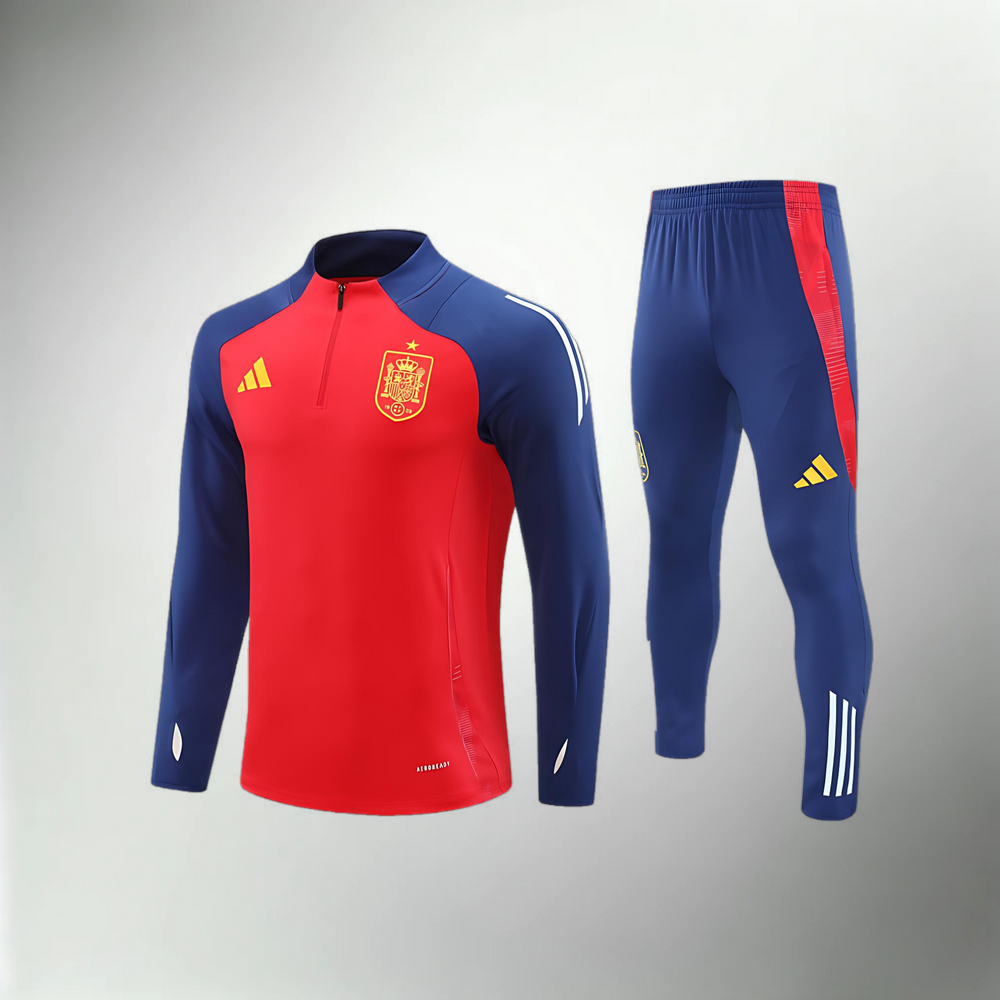 Spanien halber roter Trainingsanzug