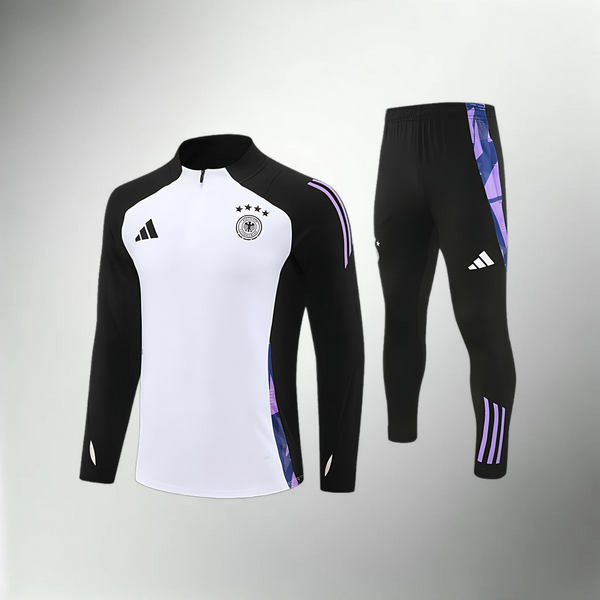 Deutschland Trainingsanzug in Weiß, Schwarz und Lila