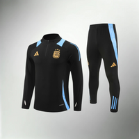 Argentinischer Trainingsanzug in Schwarz und Hellblau
