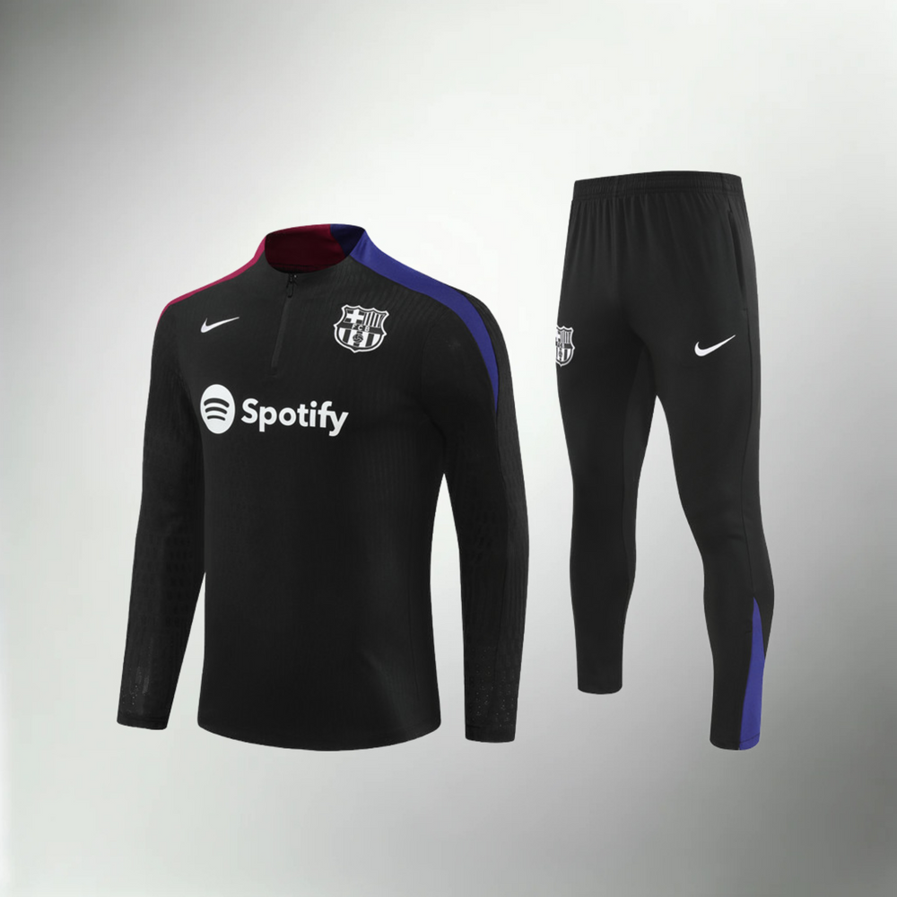 Barcelona Schwarzer Trainingsanzug