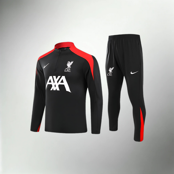 Liverpool Schwarzer Trainingsanzug