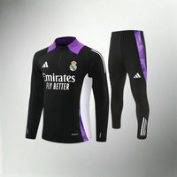 Real Madrid Schwarz-Lila Trainingsanzug