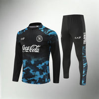 Napoli Schwarz-Blauer Trainingsanzug