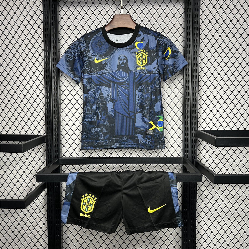 Brasilien „Jesus“ Premium blaues Trikot