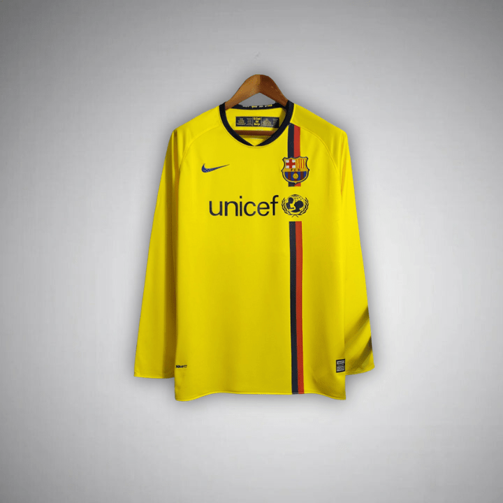08/09 FC Barcelona Auswärtstrikot Langarm