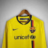 08/09 FC Barcelona Auswärtstrikot Langarm