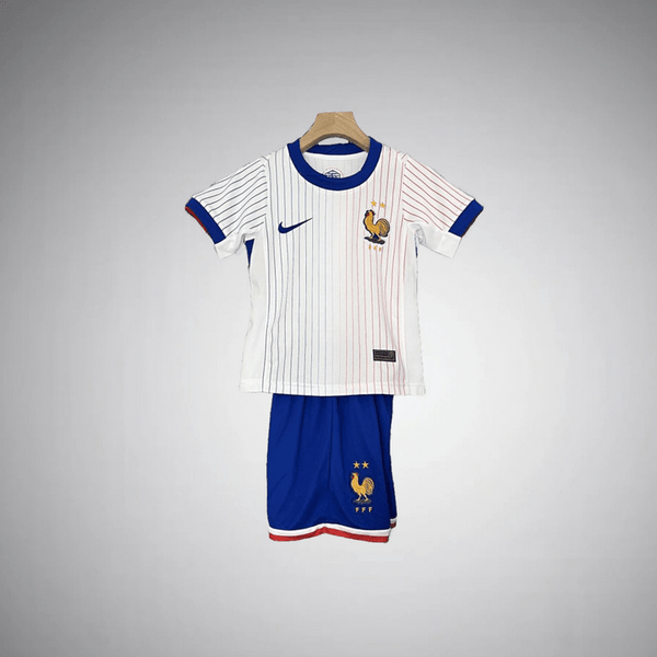 Frankreich Auswärts Trikot-Set 2024 für Kinder