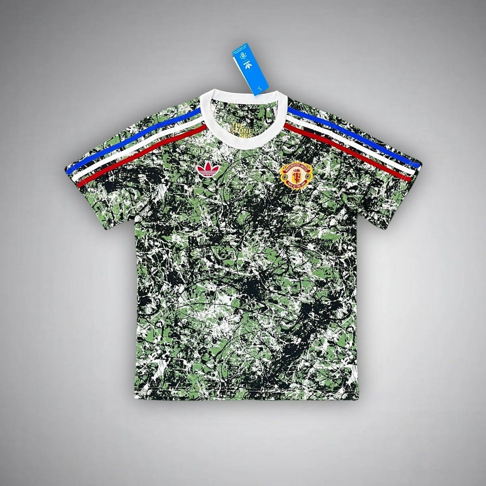 Manchester United X Stone Roses Premium Grünes Trikot