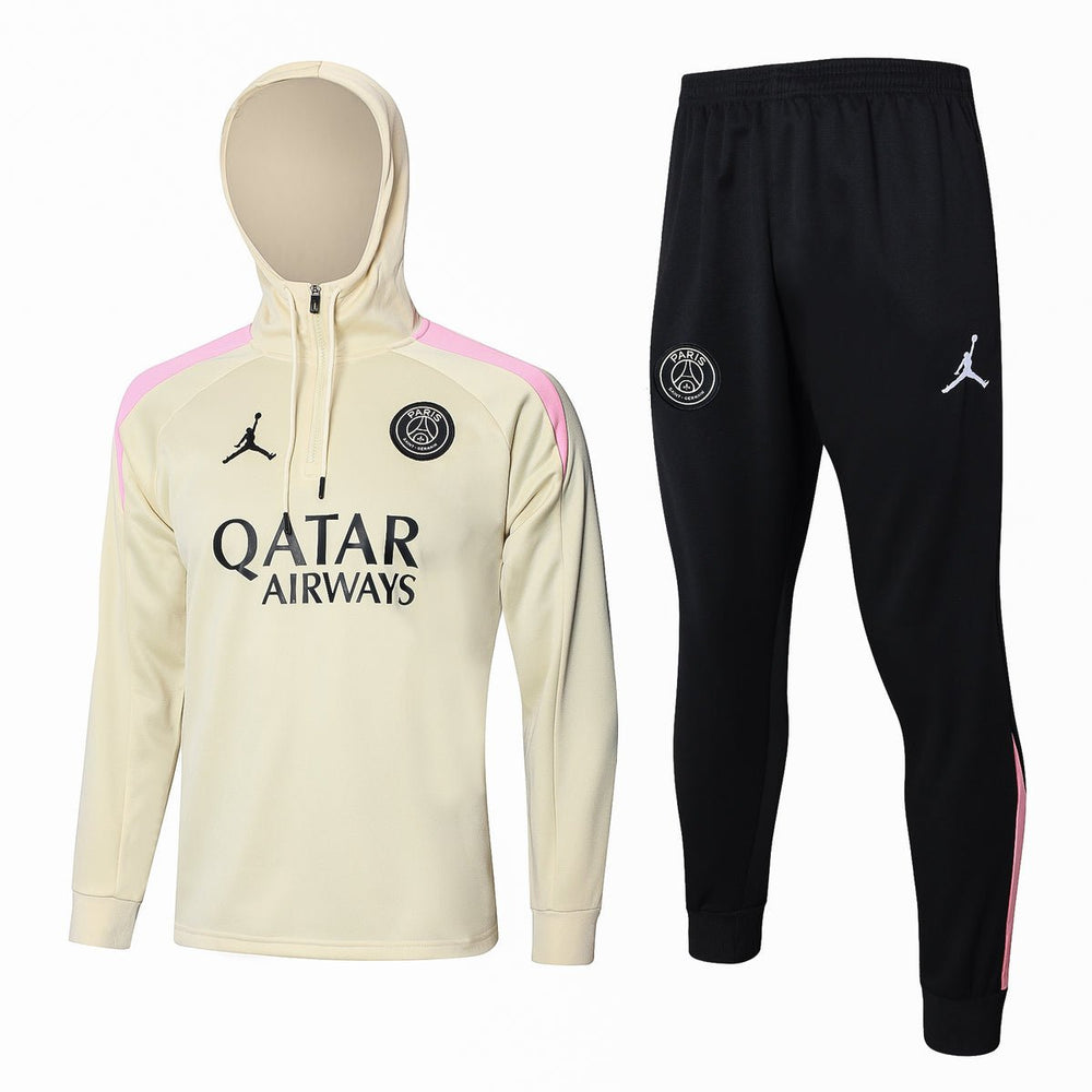 PSG Premium Trainingsanzug Beige und Schwarz