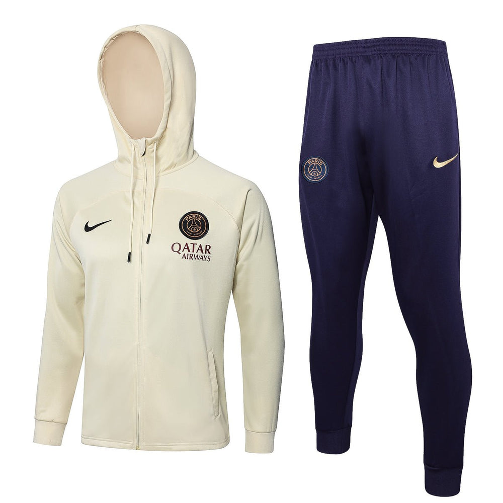 PSG Trainingsanzug in Beige und Dunkelblau