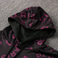 PSG Schwarz und Lila x Gold Premium Trainingsanzug