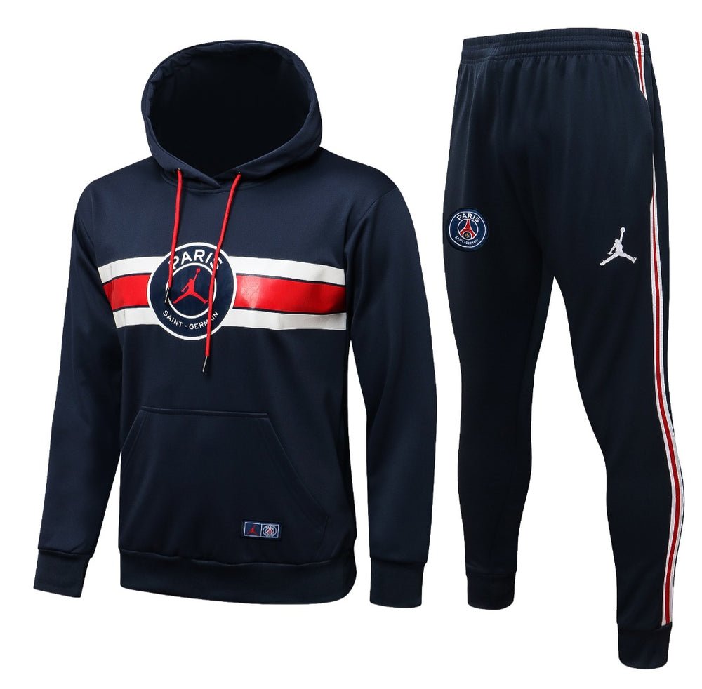 PSG Dunkelblau und Rot x Weiß Premium Trainingsanzug