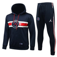 PSG Dunkelblau und Rot x Weiß Premium Trainingsanzug