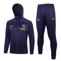 PSG Dunkelvioletter Premium-Trainingsanzug