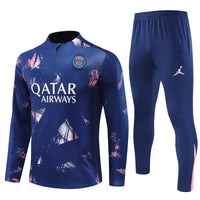 PSG „Parisian Frost“ blauer Premium-Trainingsanzug