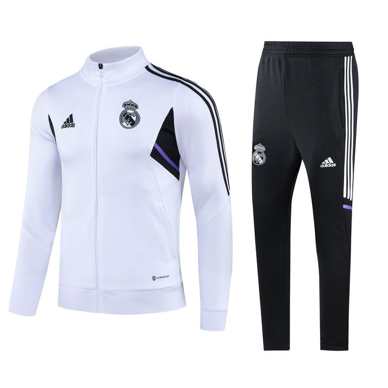 Real Madrid „Blanco Regal“ Premium Trainingsanzug
