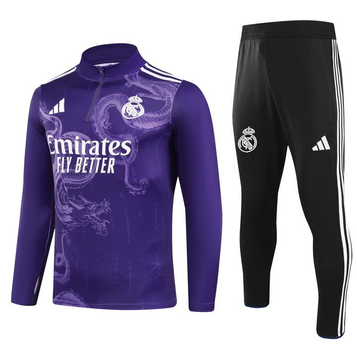 Real Madrid „Purple Dragon“ Premium-Trainingsanzug